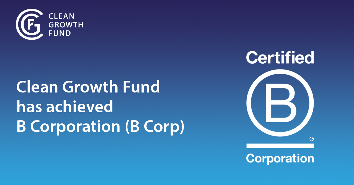 CGF Achieves Certified B Corporation (B Corp) Status - Clean Growth Fund